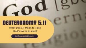 deuteronomy 5:11