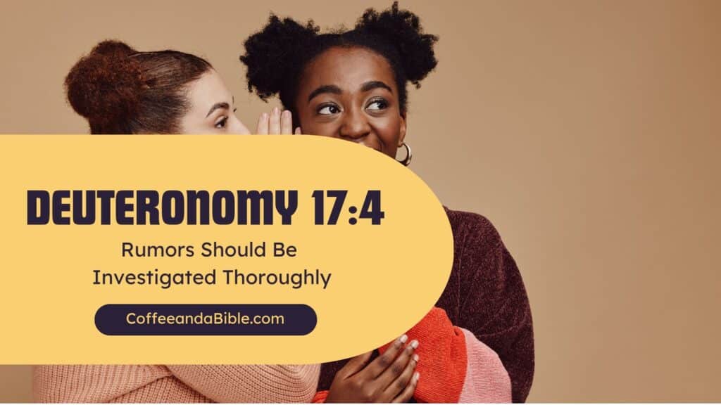 deuteronomy 17:4